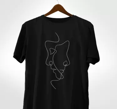 Lineart conexion t-shirt - Tenstickers