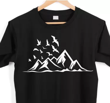 Majestätisk bergscen t-shirt - Tenstickers