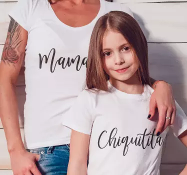 Mamacita och chiquitita mor och dotter skjorta - Tenstickers