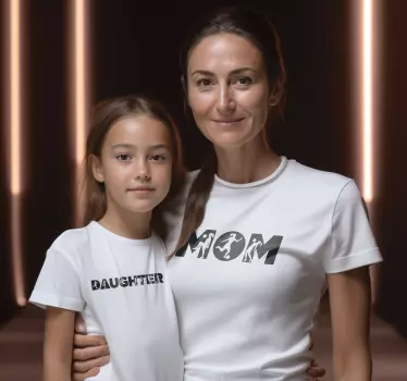 Mamma och dotter fotboll tshirts - Tenstickers