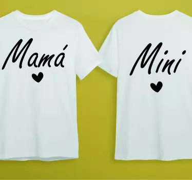 Mamma och mini skjorta för mamma och dotter - Tenstickers
