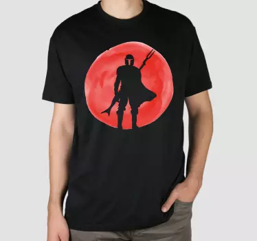 Mandalorian samurai t-shirt - Tenstickers