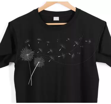 Maskros blomma t-shirt - Tenstickers
