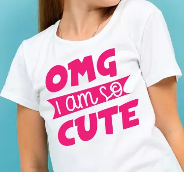 Mening omg jag är så söt barnskjorta - Tenstickers