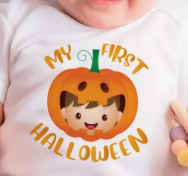 Min första halloween baby t-shirt halloween t-shirt - Tenstickers