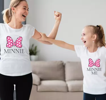 Minnie och minnie mig t-shirt mor och dotter skjorta - Tenstickers