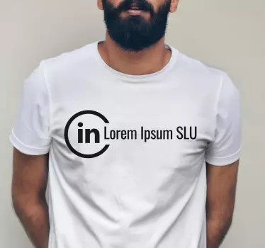 Anpassat länkat konto t-shirt - Tenstickers