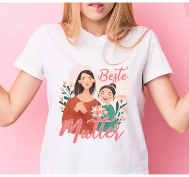 Mors och dotter t-shirt bästa mamma stunder - Tenstickers