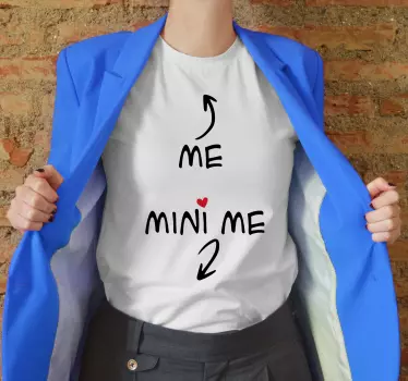Mors och dotter t-shirt familjekärlek koppling - Tenstickers