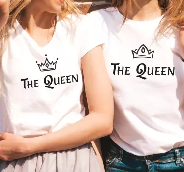 Mors och dotter t-shirt matchande drottningoutfits - Tenstickers
