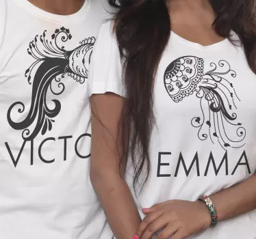 Mors och dotter t-shirt matching family maneter tees - Tenstickers