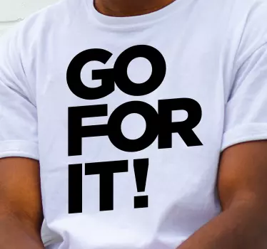 Motiverande budskap t-shirt - Tenstickers