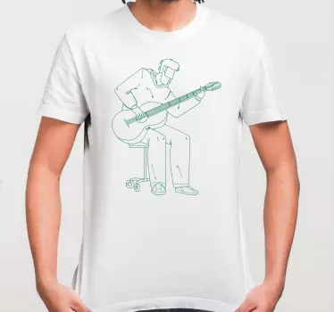 Musiker som spelar gitarr t-shirt - Tenstickers