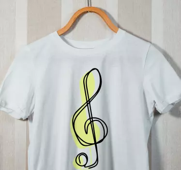 Musiknoter design t-shirt - Tenstickers
