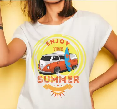 Njut av sommarvibbar t-shirt - Tenstickers