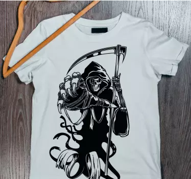 Ond siluett original dekal halloween t-shirt - Tenstickers