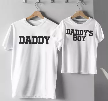 Pappa och pappas pojke far och son matchande skjortor - Tenstickers
