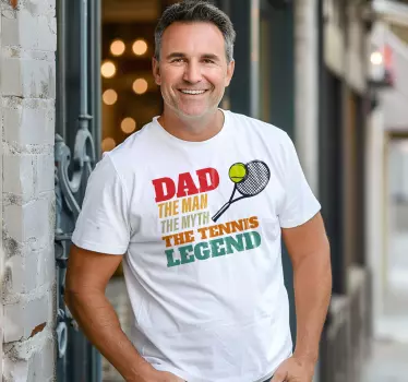 Pappa tennislegenden T-shrits - Tenstickers