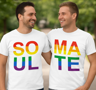 Par t-shirt lgbt självsystrar - Tenstickers
