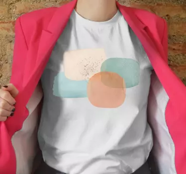 Pastellformer mode t-shirt - Tenstickers