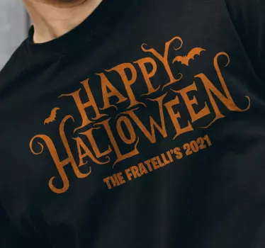 Personifierad glad halloween t-shirt halloween t-shirt - Tenstickers
