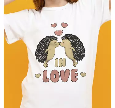 Piggsvin i kärlek t-shirt - Tenstickers