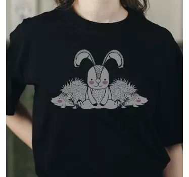 Piggsvin och kanin t-shirt - Tenstickers