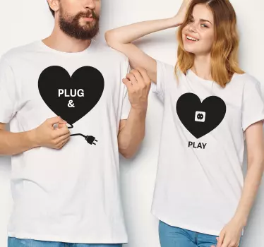 Plug and play matchande skjortor för par - Tenstickers