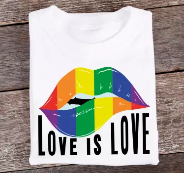Pride day läppar koncept t-shirt - Tenstickers