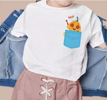 Pumpa pocket boo barn t-shirt - Tenstickers
