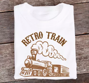 Retro ångloksstil t-shirt - Tenstickers