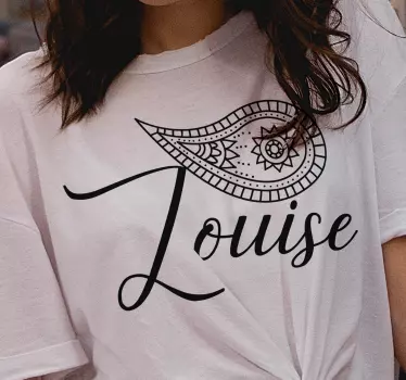 Retro paisley t-shirt - Tenstickers