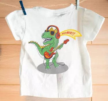 Rock and roll t rex barnskjorta - Tenstickers