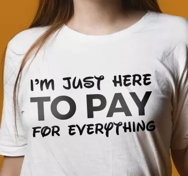 Rolig betalningsmeddelande t-shirt - Tenstickers