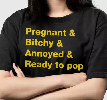 Rolig mamma att vara citat baby t-shirt - Tenstickers