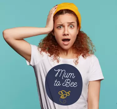 Rolig mamma till bee baby t-shirt - Tenstickers