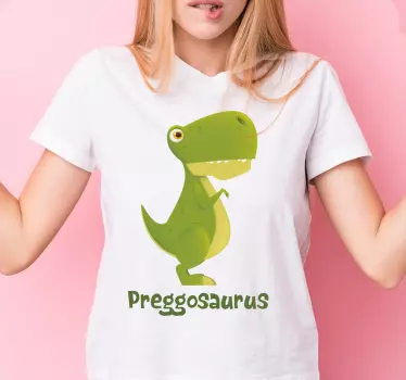 Rolig mammografi dinosaurie skämt baby t-shirt - Tenstickers