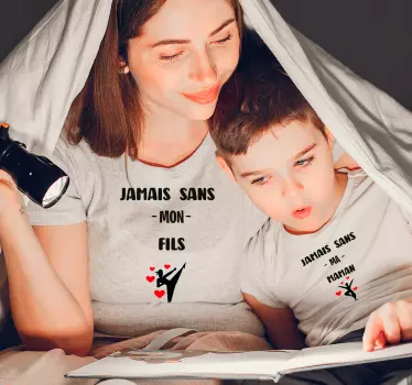Roliga familjemoments mors och dotter t-shirt - Tenstickers