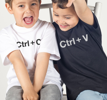 Kontroll c och kontroll v barn t-shirt - Tenstickers
