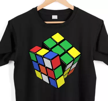 Rubik cube t-shirt - Tenstickers