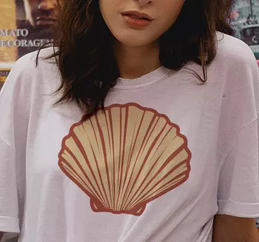 Simetrisk snäckskal t-shirt perfekt - Tenstickers