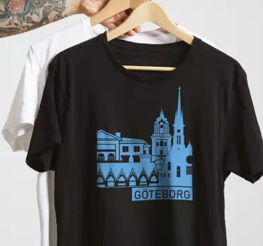 Skyline göteborg t-shirt - Tenstickers