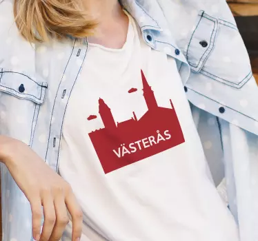 Skyline "västerås" t-shirt - Tenstickers