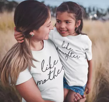 Som dotter som mamma t-shirt - Tenstickers