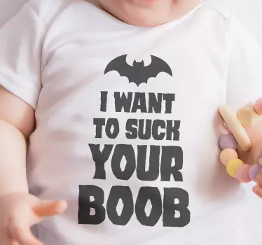 Söt bebishumor bebis t-shirt - Tenstickers