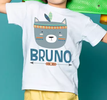Söt björnfans t-shirt till barn - Tenstickers