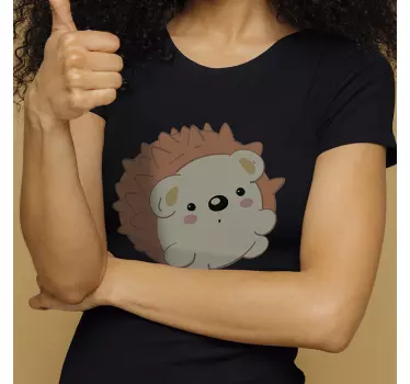 Bebis brun igelkott t-shirt - Tenstickers
