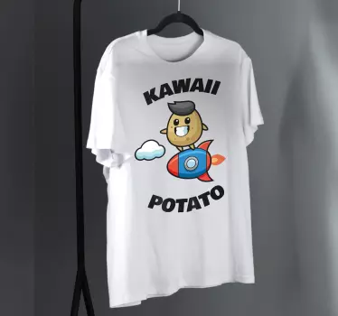 Söt potatisdesign t-shirt - Tenstickers