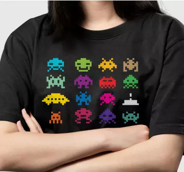 Space invaders t-shirt - Tenstickers