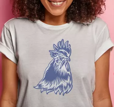 Stilrent tupptryck t-shirt - Tenstickers